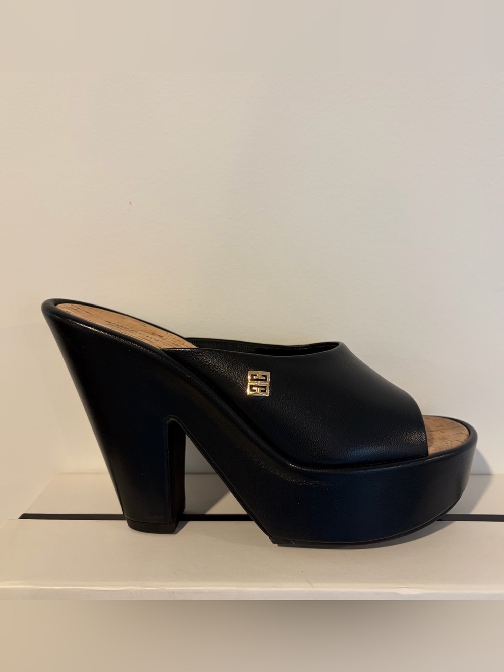 GIVENCHY Doll Leather Platform Mule Sandals